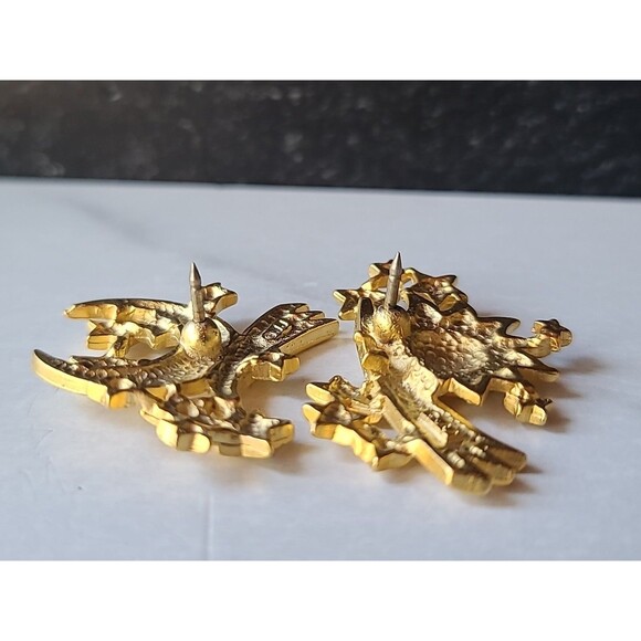 JJ Jonette Shooting Stars Sun and Moon Gold Tone Metal Pins, Vintage - Picture 9 of 10